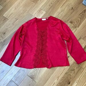 Vintage Victoria’s Secret gold label button-down oversized  top size M